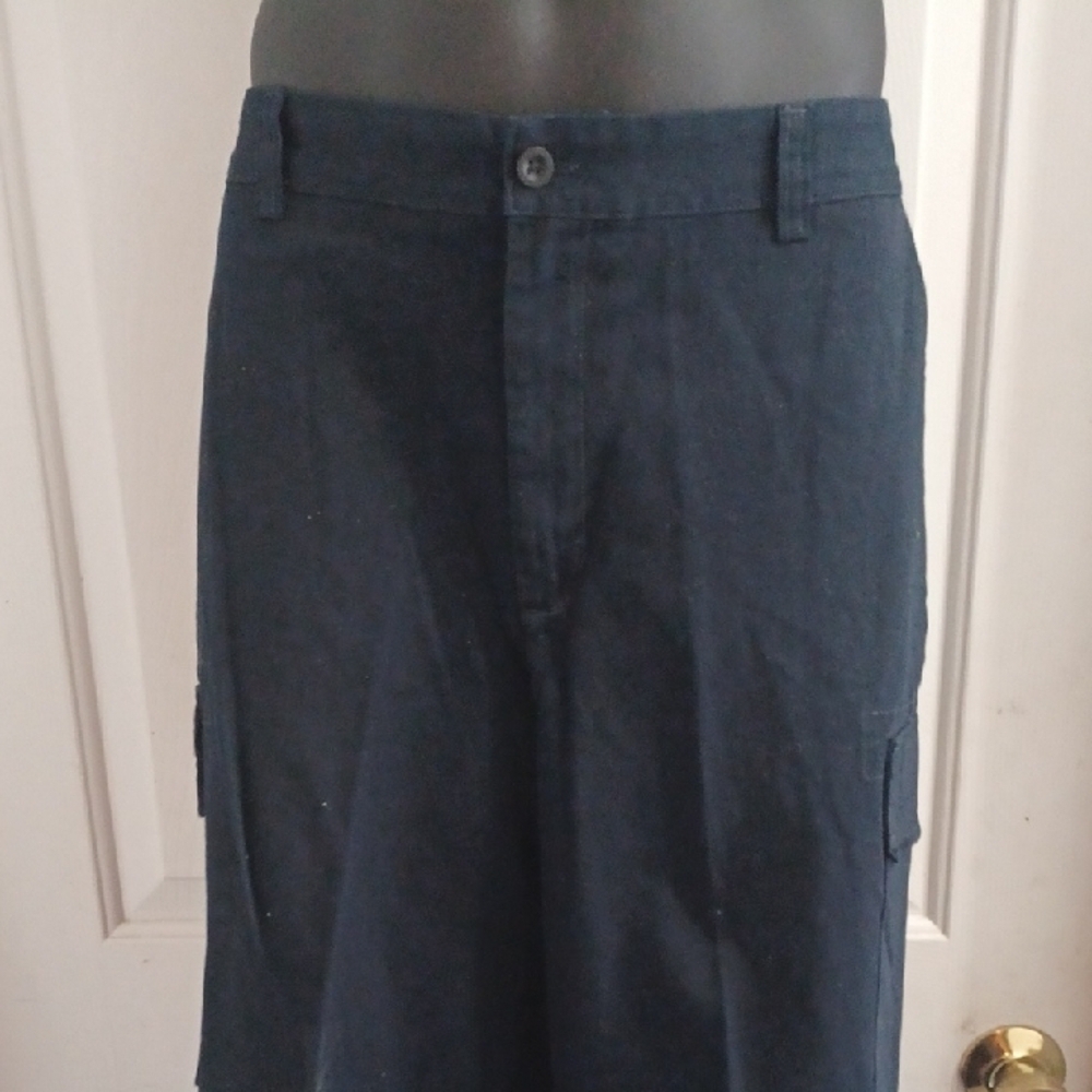 Nautica Dark Blue Cargo Pants, 38W x 34L - Picture 2 of 7